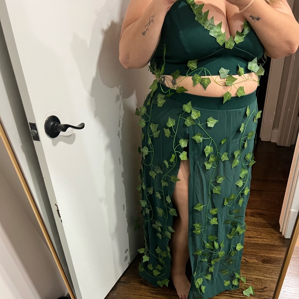 Poison ivy halloween costume plus with accessories